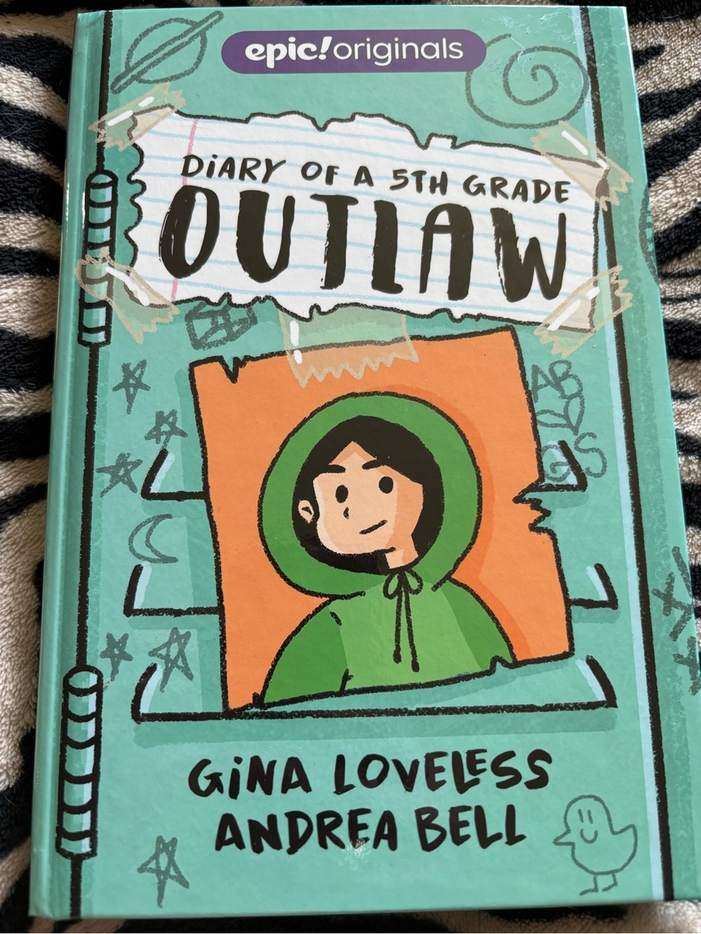 Diary of a 5th Grade Outlaw Hardcover - Teal & Orange Cover